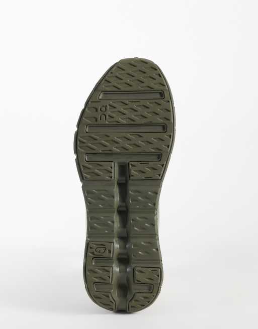 ON Cloudtilt All Day sneakers in marrone chiaro e verde, 5 di 5