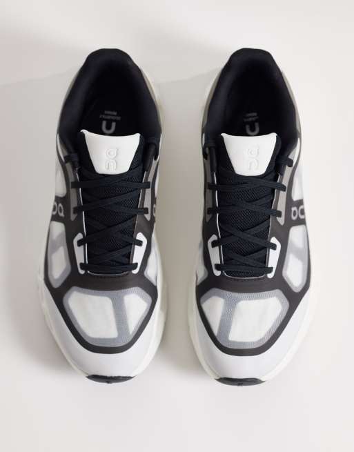 ON Cloudtilt Remix all day trainers in black and white, 3 of 5