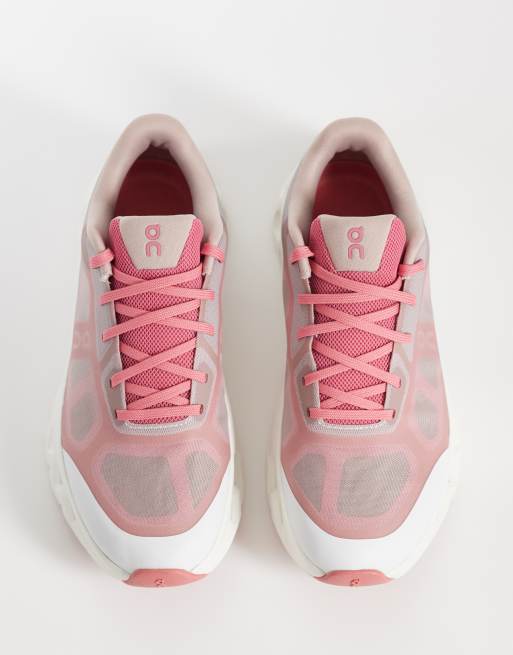 ON Cloudtilt Remix All Day trainers in pink red and white, 3 of 5