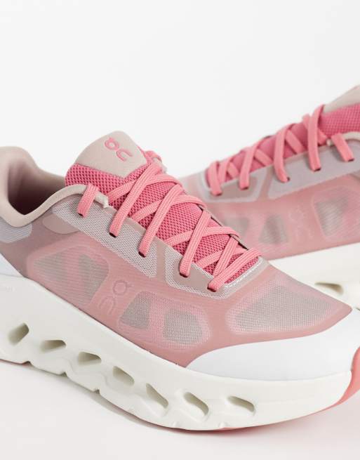 ON Cloudtilt Remix All Day trainers in pink red and white, 4 of 5