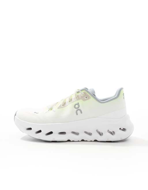 ON - Cloudtilt - Sneakers in wit en limoengroen, 2 van 5