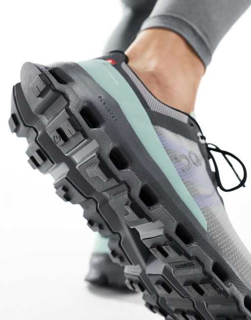 ON Cloudvista trail running trainers in alloy black | ASOS