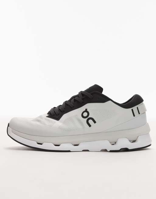 ON Cloudzone All Day trainers in white and black, 2 of 5