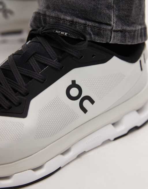 ON Cloudzone All Day trainers in white and black, 3 of 5