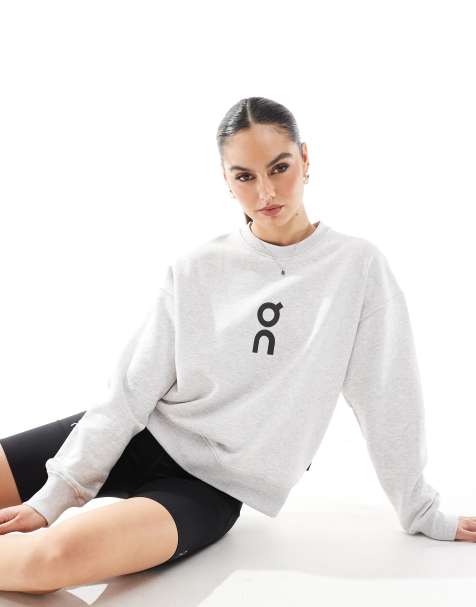 ON Club crew sweatshirt in grey - view 1
