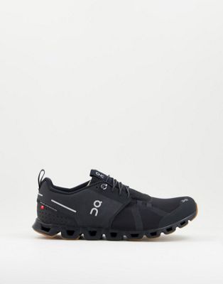 On Running Cloud Terry trainers in all black