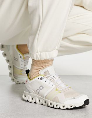 On Running Cloud X Shift trainers in white and yellow