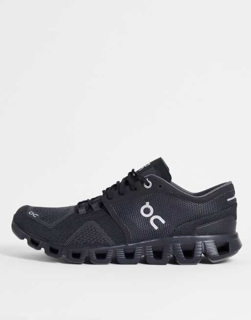On Running Cloud X trainers in triple black ASOS