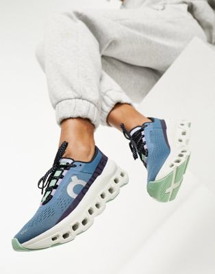 ON Cloudmonster running trainers in blue - ASOS Price Checker