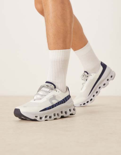 ON Running – Cloudmonster – Lauf-Sneaker in Weiß und Blau  , 5 von 5