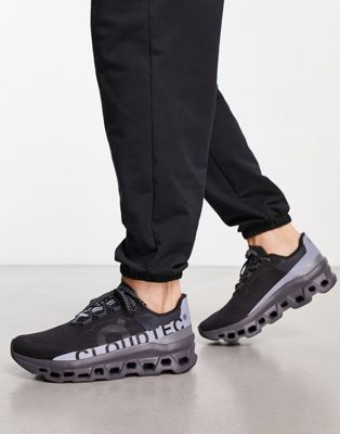 On Running Cloudmonster Lumos reflective trainers in black