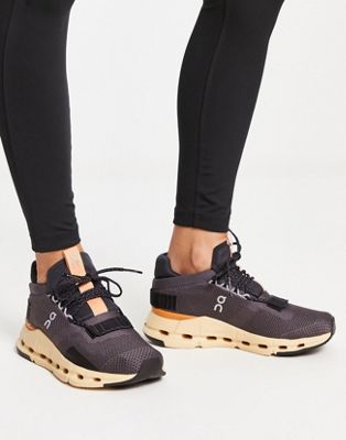 ON Cloudnova trainers in grey and orange - ASOS Price Checker