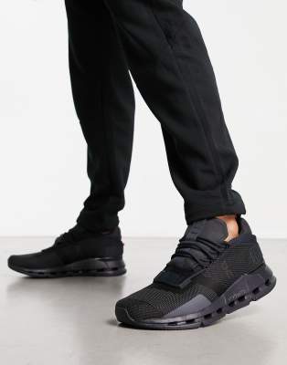 ON Cloudnova trainers in triple black