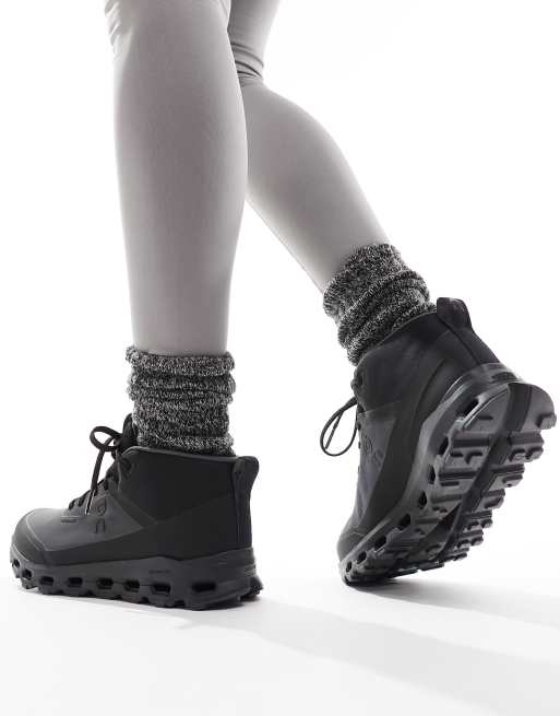 ON Running – Cloudroam – Wodoodporne czarne buty sportowe za kostkę, 3 z 5