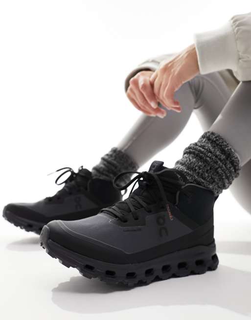 ON Running – Cloudroam – Wodoodporne czarne buty sportowe za kostkę, 5 z 5