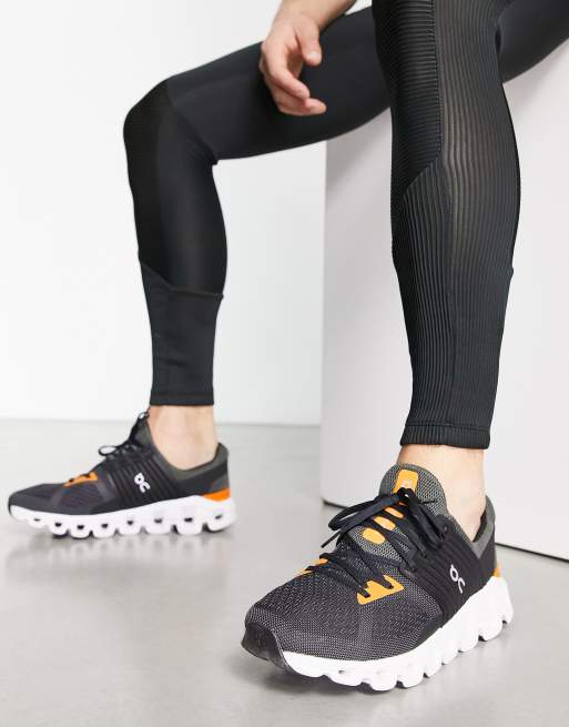 On Running – Cloudswift – Grå och orange träningsskor