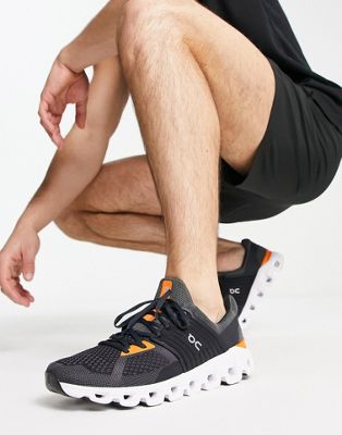 On Running Cloudswift trainers in grey and orange