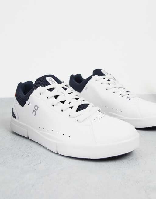 On Running The Roger Advantage trainers in white and midnight navy | ASOS
