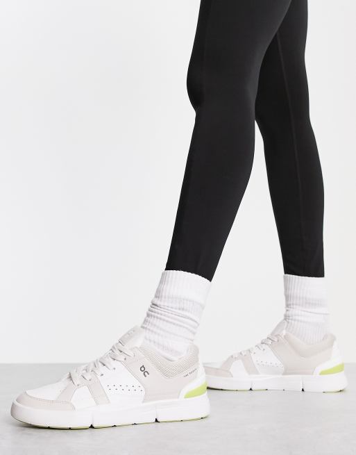 On Running – The Roger Clubhouse – Biało-limonkowe buty sportowe, 2 z 4