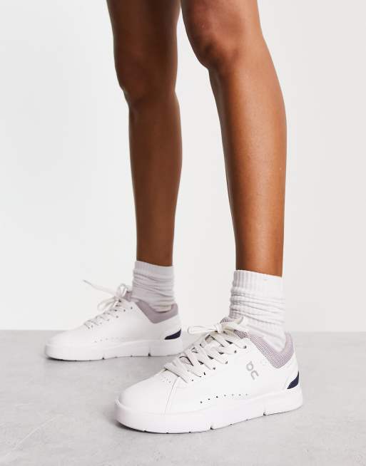 ON The Roger Advantage trainers in white and lilac | ASOS