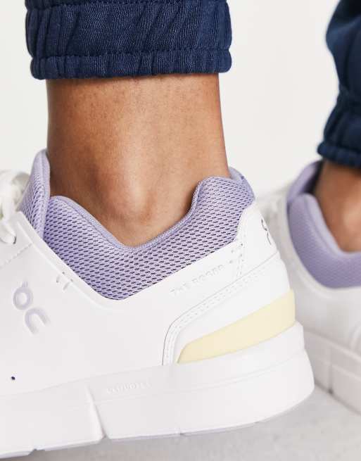 ON The Roger Advantage trainers in white and lilac ASOS
