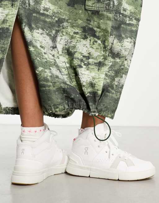 ON The Roger Clubhouse high top trainers in white ASOS