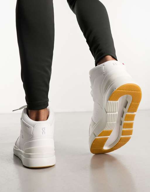 ON The Roger Clubhouse Mid rise trainers in white | ASOS