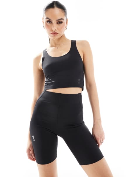 ON training tight shorts in black - view 1