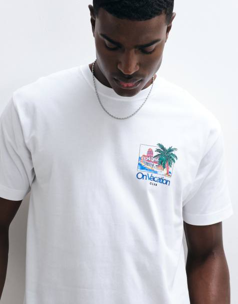 On Vacation Club - Hvid T-shirt med 'Mucho Relaxo'-print på ryggen - view 1