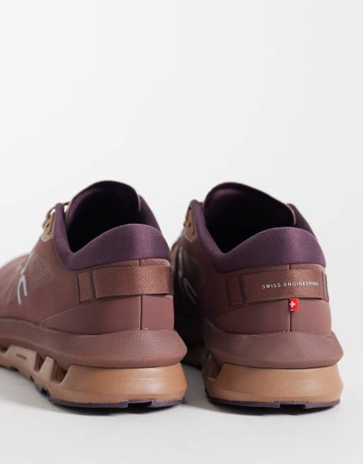 ON - Zapatillas de deporte Cloudzone para todo el día en marrón claro, 4 de 5