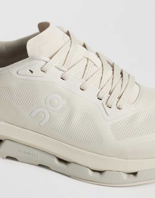 ON - zapatillas de deporte Cloudzone para todo el día en perla y beige, 4 de 5