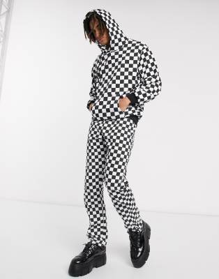 checkerboard hoodie