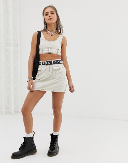 One Above Another - Coordinato di jeans con cuciture a contrasto, 3 di 3