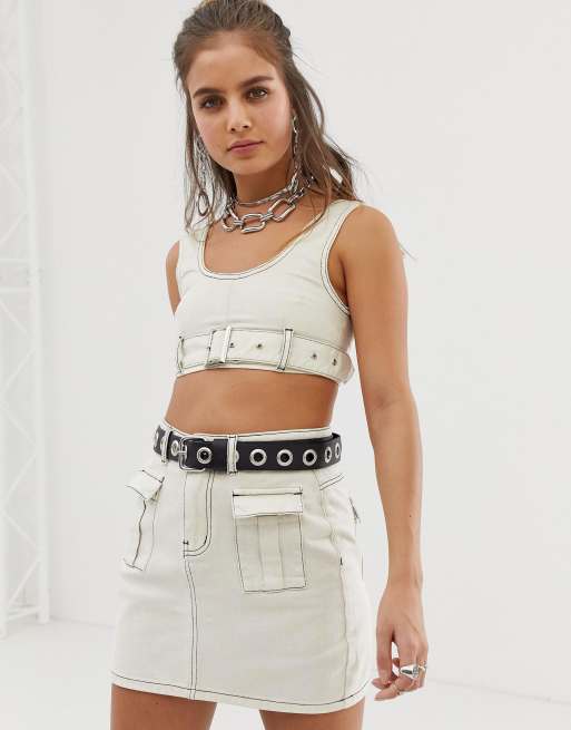 One Above Another - Coordinato di jeans con cuciture a contrasto, 2 di 3