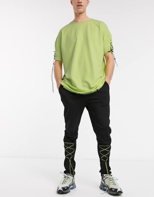 red patent pants