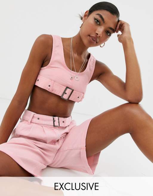 Crop top above bra hotsell