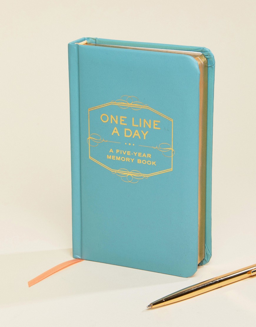 One Line a Day – 5-årig minnesbok-Flerfärgad