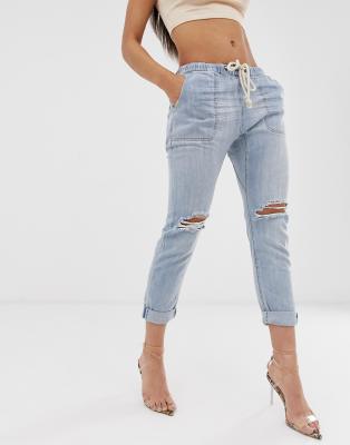 one teaspoon drawstring jeans