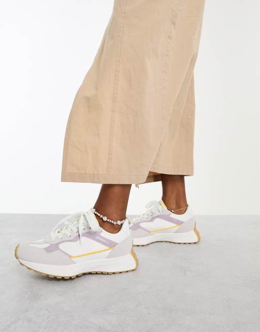 O'Neill - Sneakers grigie e bianche a pannelli