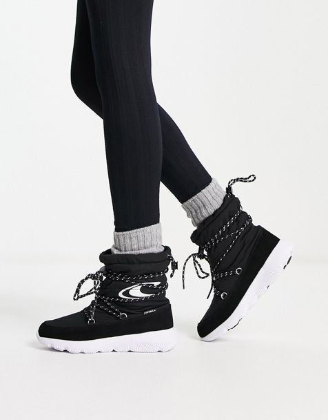 O'Neill Wallenberg High Top Sneakers in Black Mix - ASOS Outlet