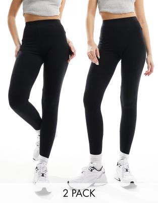 Only 2 Pack Leggings In Black