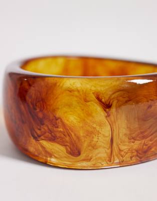 Only 2-pack Resin Bangles In Brown