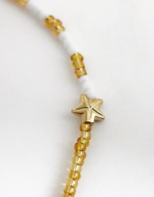Only 2-pack Starfish Beaded Anklets In Neutral