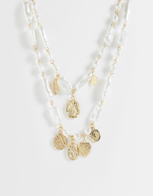 ONLY 2-pack summer charms necklace in gold, 2 of 4