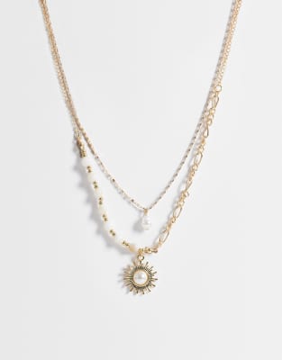 Only 2-pack Sun Necklaces In Gold