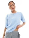 [ONLY] ONLY 3/4 sleeve knitted jumper in light blue 6 Light blue