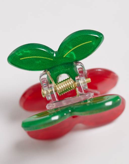 ONLY 3-pack fruit mini hair clip in multi, 3 of 3