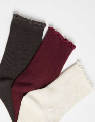 Only 3 Pack Socks In Multi