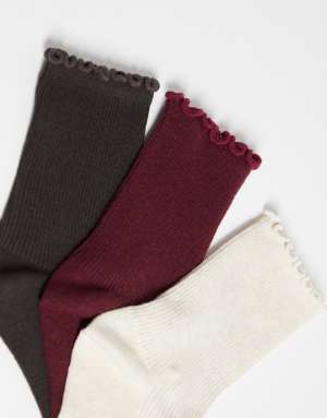 ONLY 3 pack socks in multi