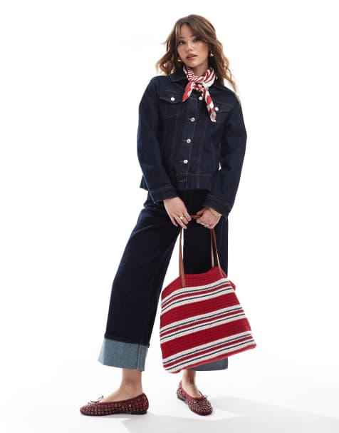 ONLY - Aansluitende denim co-ord set van jack en jeans in indigoblauw - view 1